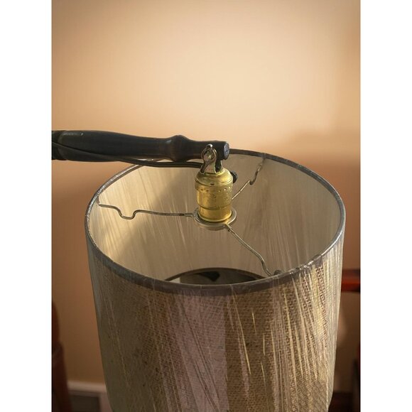 Vintage Firkin Lamp by Basketville on Legs– Never Used – Original Box – Rustic P - Picture 8 of 12